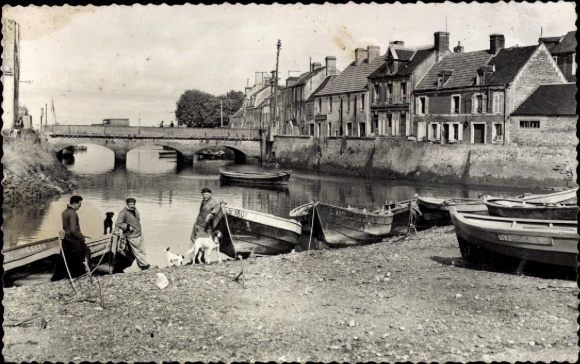 Ak Isigny sur Mer Calvados, La Cale aux Moules