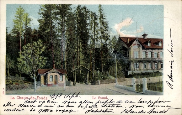 Ak La Chaux de Fonds Kanton Neuenburg, Le Stand