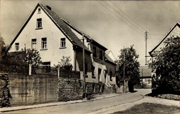 Ak Pölsfeld Allstedt in Saksen Anhalt, restaurant en koffie Siebenhüner