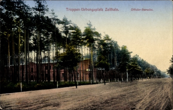 Postcard Zeithain in Saxony, military training area, officer barracks