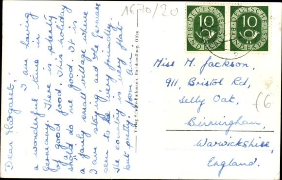 Postcard Olfen in Münsterland Westphalia, Catholic Church