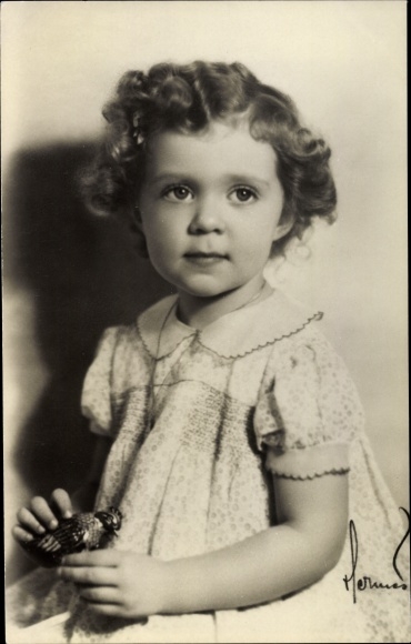 Postcard Princess Birgitta of Sweden, portrait