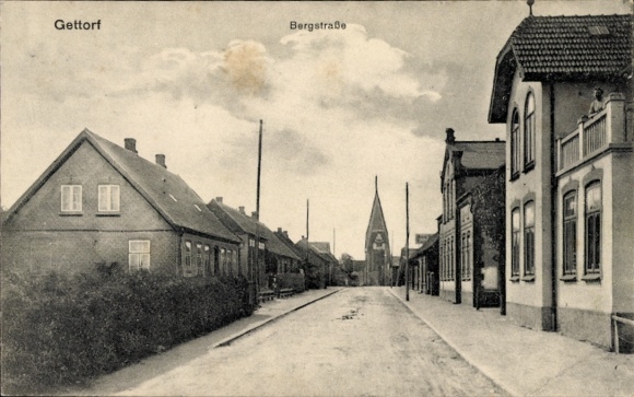 Postcard Gettorf in Schleswig-Holstein, Bergstraße