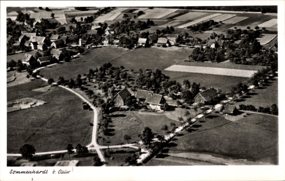 Postcard Sommenhardt Bad Teinach Zavelstein in the Black Forest, aerial photograph