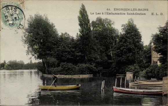 KP Enghien les Bains Val d'Oise, Jezioro przy Embarcadere Saint Gratien