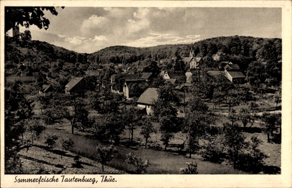 Postcard Tautenburg in Thuringia, general view