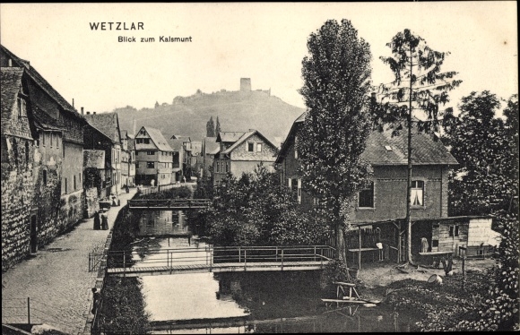 Postcard Wetzlar an der Lahn, view to Kalsmunt
