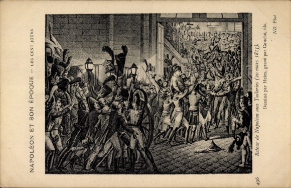 Artist Postcard Heim, Return of Napoleon to the Tuileries 1815