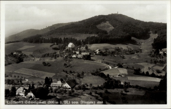 Postcard Schweigmatt Raitbach Schopfheim in Baden, aerial photograph
