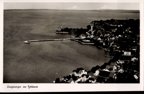 Ak Langenargen am Bodensee, Fliegeraufnahme