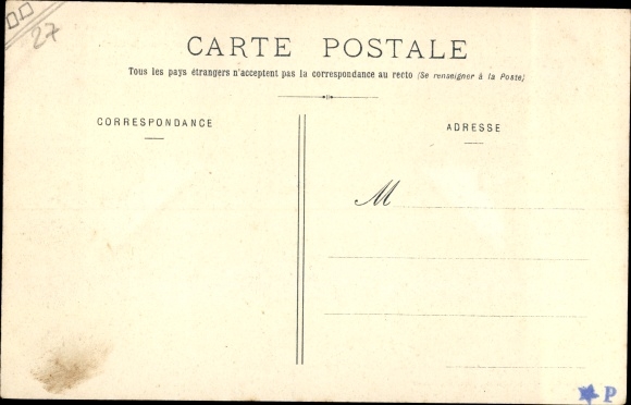 Postcard Beuzeville Eure, Rue Destin, Water Tower, Vegetable Market and Grain menu