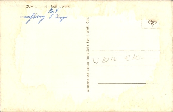 Postcard Reit im Winkl Upper Bavaria, Gasthof zum Löwen