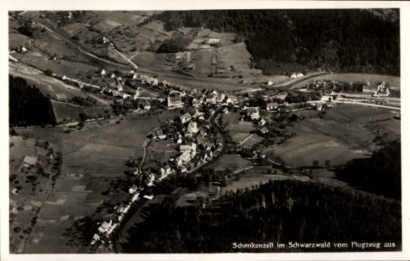 Ak Schenkenzell im Schwarzwald, Luftaufnahme