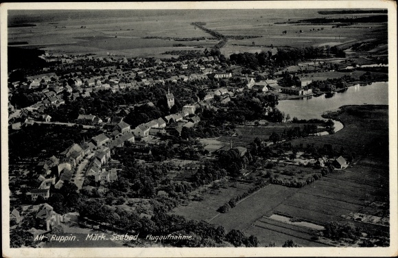 PC Altruppin Neuruppin in Brandenburg, aerial photo
