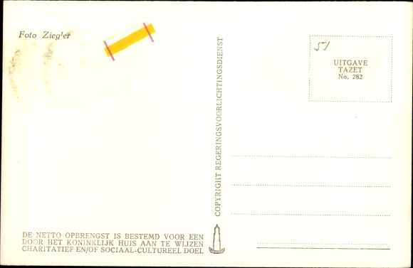 Postcard Queen Juliana of the Netherlands, Prince Bernhard