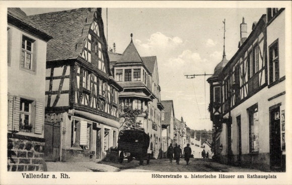 Vallendar am Rhein, Höhrerstraße, domy, plac ratuszowy