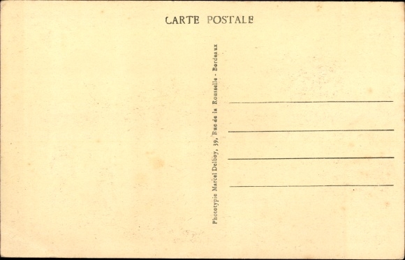 Postcard Mimizan Plage Landes, Le Fronton, Pelota