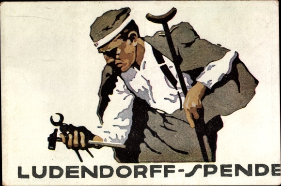 PC Ludendorff donation for war invalids, veterans with tools