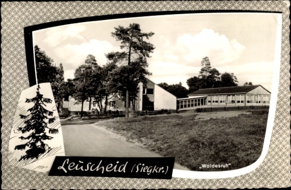 Postcard Leuscheid Windeck, Waldesruh