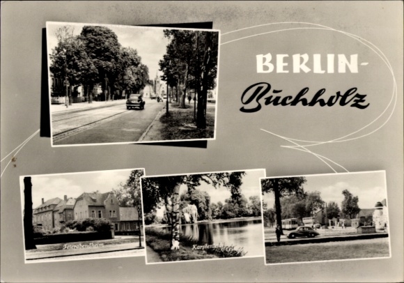 Ak Berlin Pankow Französisch Buchholz, Feierabendheim, Karpfenteich