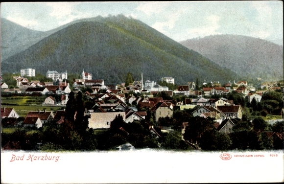 Ak Bad Harzburg am Harz,  Berge, Häuser, Landschaft