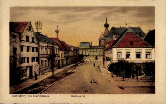 Ansichtkaart Rheinberg aan de Nederrijn, Holzmarkt