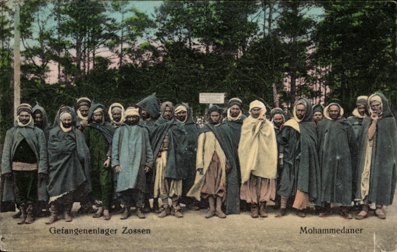 Postcard Wünsdorf Zossen in Brandenburg, prison camp, Mohammedans