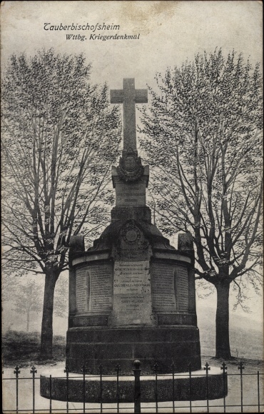 PC Tauberbischofsheim in Baden Württemberg, Württemberg war memorial