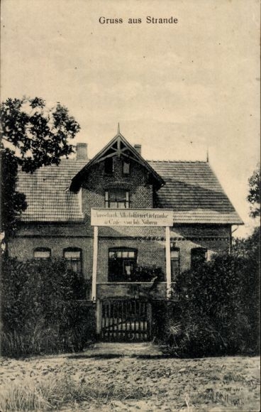 Ak Strande in Sleeswijk-Holstein, herberg