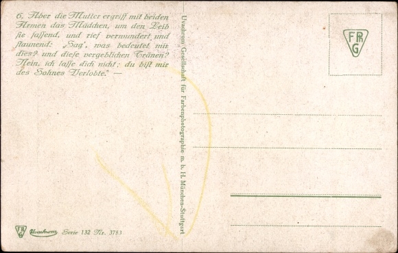 Artist PC Elßner, F., Wolfgang von Goethe, Hermann and Dorothea, series 132 no. 3753