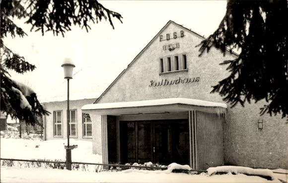 Postcard Schmiedefeld am Rennsteig Suhl Thuringia, FDGB Cultural Center