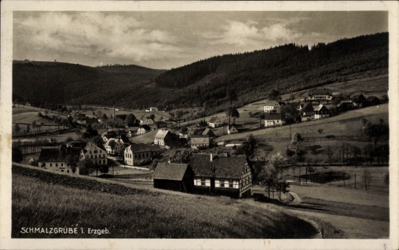 Ak Schmalzgrube Jöhstadt im Erzgebirge Sachsen, Gesamtansicht