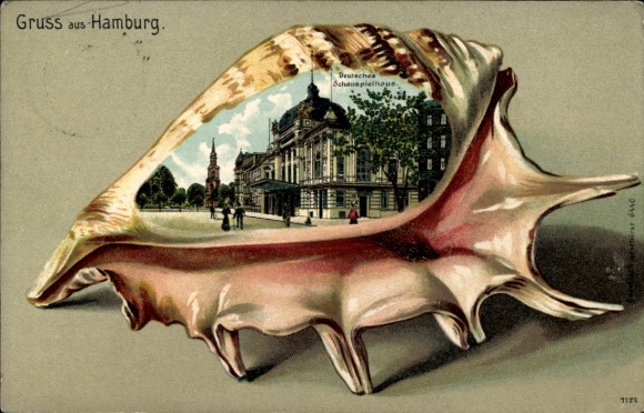 Präge Muschel Litho Hamburg, Deutsches Schauspielhaus