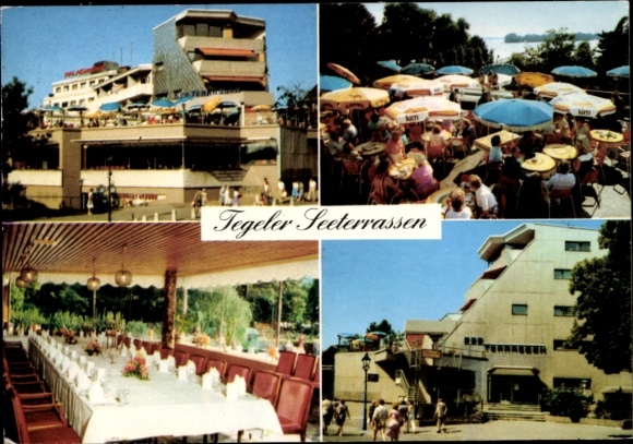 Ak Berlin Reinickendorf Tegel, Seeterrassen, Palais am See