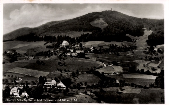 Postcard Schweigmatt Raitbach Schopfheim in Baden, aerial photograph
