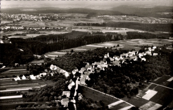 Postcard Herzogsweiler Pfalzgrafenweiler in the Black Forest, aerial photograph