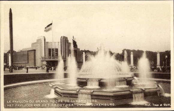 KP Bruxelles Bruksela, Ekspozycja 1935, Wystawa Światowa, Pavillon du Grand Duché de Luxembourg