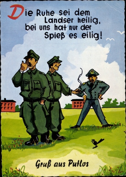 PC Putlos military training area near Oldenburg in Holstein, Bundeswehr, peace is sacred to the Landser