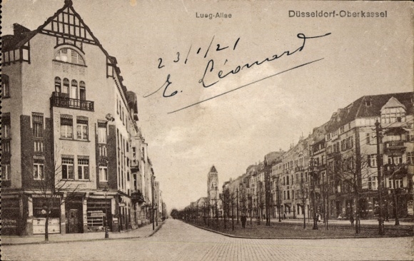 Ak Oberkassel Düsseldorf am Rhein, Lueg Allee