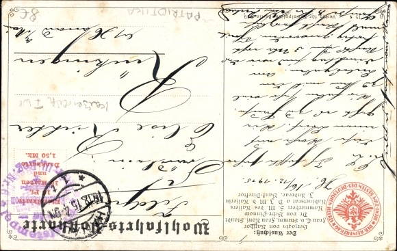 Artist Postcard We must win, German soldiers storm into battle