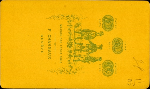 Visiting Card Chamonix Mont Blanc Haute Savoie, The Grands Mulets and Mont Blanc
