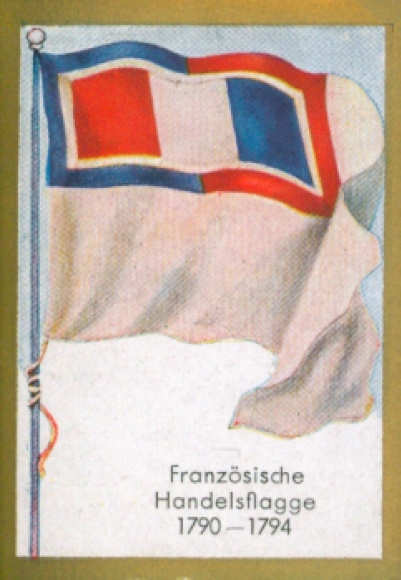 Collection picture Ulmenried flag picture No. 164, French merchant flag 1790 - 1794