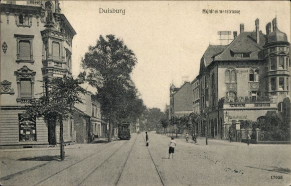 KP Duisburg w Zagłębiu Ruhry, Mühlheimer Straße, sklepy