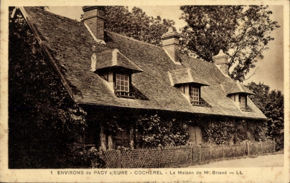 CPA Cocherel Eure, Maison de Mr. Briand