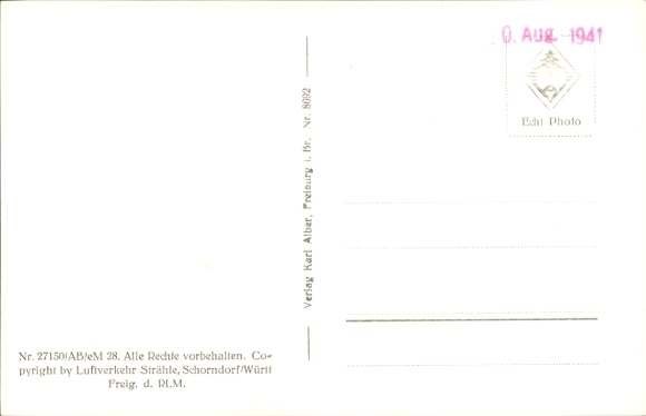 Postcard Stefansfeld Salem in the Bodenseekreis Baden, aerial photograph