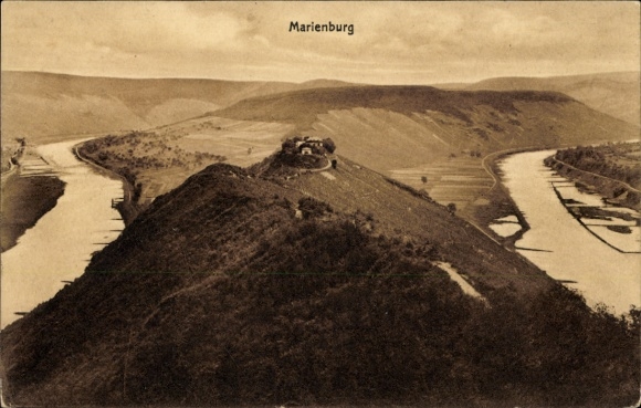 Postcard Pünderich on the Mosel, Marienburg