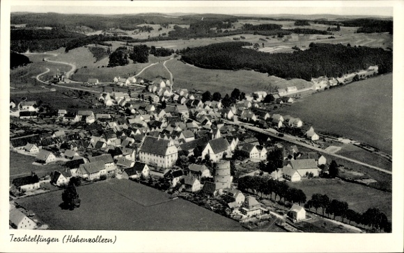 Postcard Trochtelfingen Baden Württemberg, aerial photograph