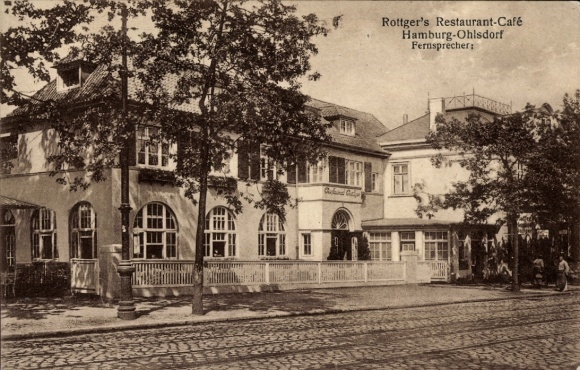 Ak Hamburg Nord Ohlsdorf, Rottgers Restaurant Café