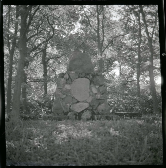 5 celluloid negatives Beckedorf Schwanewede in Lower Saxony, house, business, memorial stone