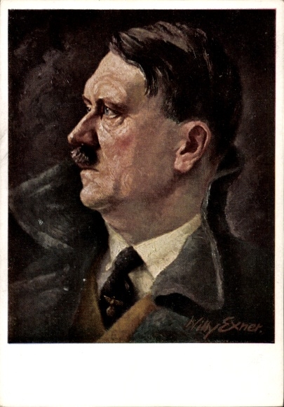 Artysta KP Exner, Willy, Führer i kanclerz Rzeszy Adolf Hitler, portret